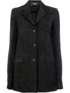 Yang Li Textured Oversize Blazer - Black