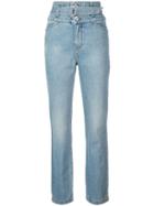 Jonathan Simkhai Belted High Waisted Jeans - Blue
