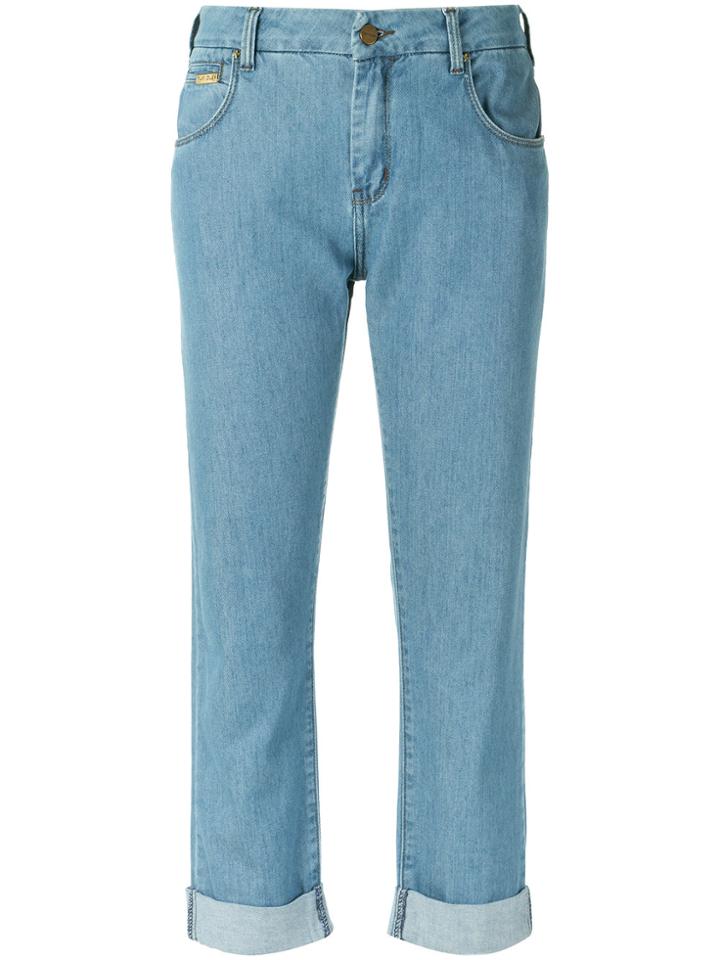 Tufi Duek Cropped Denim Trousers - Blue