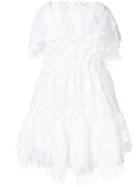 Dondup Strapless Lace Dress - White