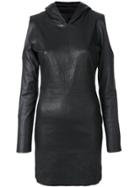 Rta Grace Hooded Mini Dress - Black