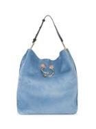 J.w.anderson - Blue Hobo Pierce Shoulder Bag - Women - Suede - One Size, Suede