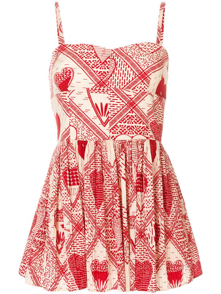 Red Valentino Printed Poplin Dress - Nude & Neutrals