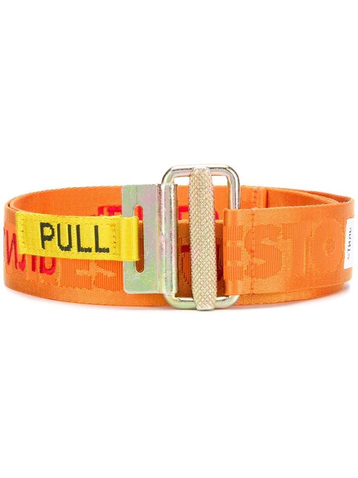 Heron Preston Logo Belt - Yellow