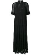 Zadig & Voltaire Long Sheer Dress - Black