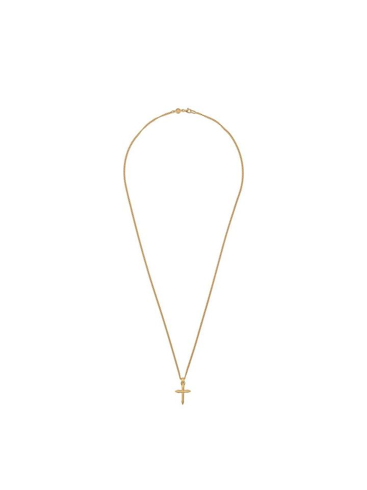 Northskull Crucifix Necklace - Gold