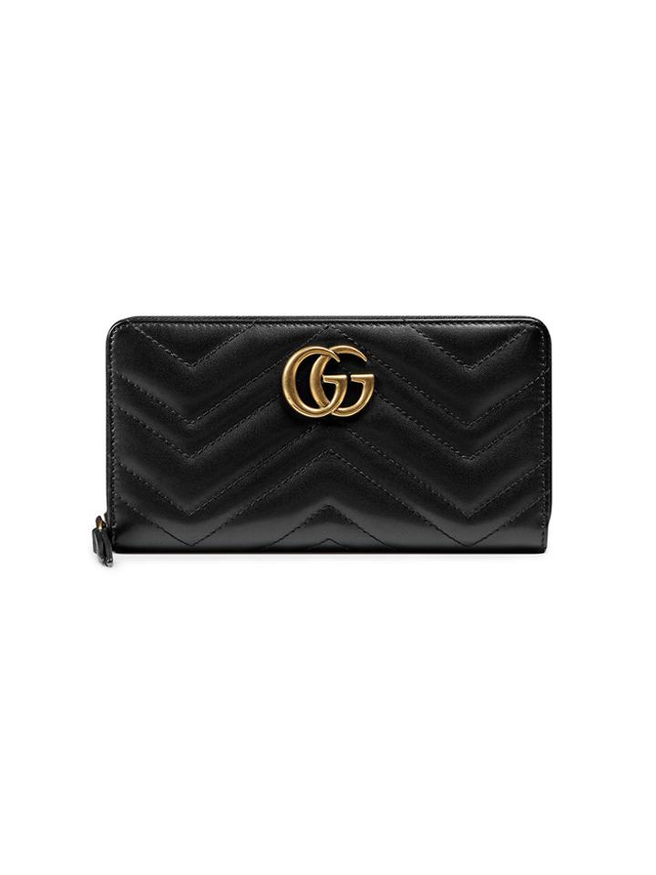 Gucci Gg Marmont Wallet - Black