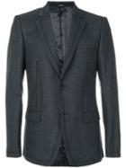 Alexander Mcqueen - Striped Seam Blazer - Men - Silk/viscose/wool - 46, Grey, Silk/viscose/wool