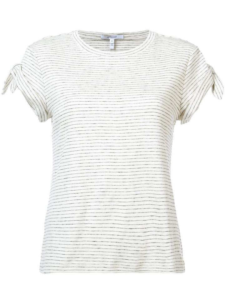Derek Lam 10 Crosby Tee With Knot Detail - Neutrals