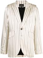 Ann Demeulemeester Striped Blazer Jacket - Neutrals