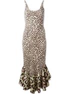 Givenchy Long Godet Hem Dress, Women's, Size: 42, Nude/neutrals, Viscose/spandex/elastane/polyamide