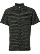 Simon Miller Printed Shortsleeved Shirt, Men's, Size: 3, Black, Cotton