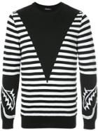 Balmain Nautical Design Jumper - Black