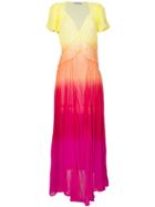 Attico Long Gradient Dress - Multicolour