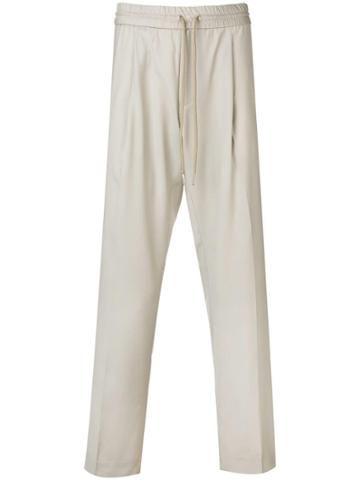 Martin Asbjorn Drawstring Waist Trousers - Neutrals