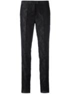 Christian Pellizzari Cigarette Trousers, Women's, Size: 44, Black, Polyester/silk/polyamide