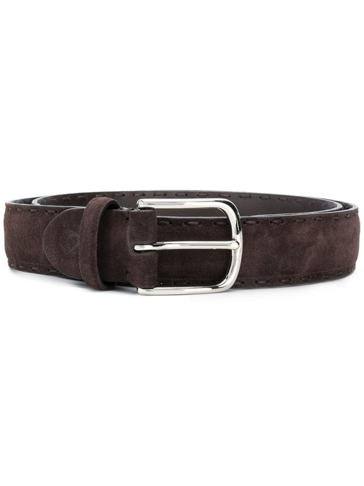 Canali Logo Belt - Brown