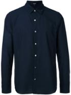 Attachment - Slim-fit Shirt - Men - Cotton/linen/flax - 2, Blue, Cotton/linen/flax