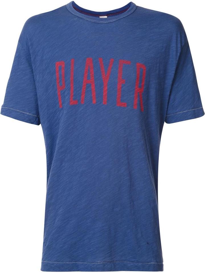 Champion 'player' T-shirt, Men's, Size: Large, Blue, Cotton