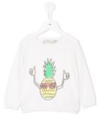 Stella Mccartney Kids - Pineapple Print Sweatshirt - Kids - Cotton - 6 Mth, White