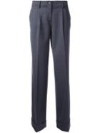 P.a.r.o.s.h. Wide Leg Trousers, Women's, Size: Medium, Grey, Spandex/elastane/virgin Wool