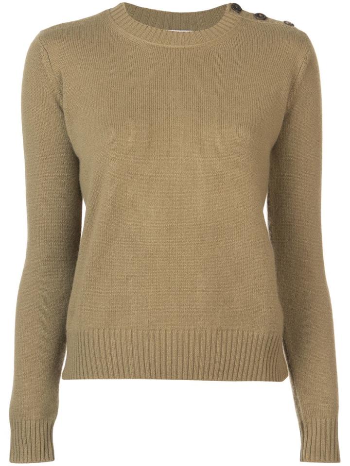 Alexandra Golovanoff Long-sleeve Fitted Sweater - Green