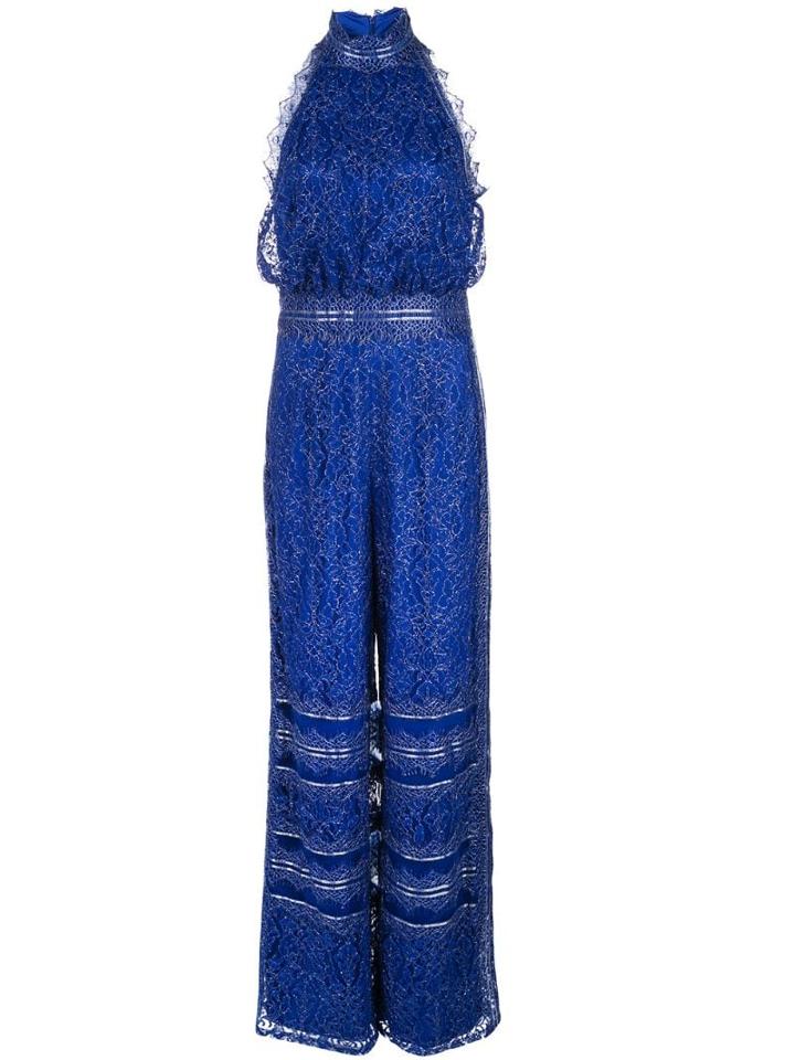 Tadashi Shoji Palazzo Trousers Jampsuit - Blue