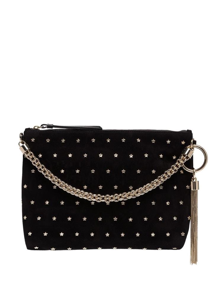 Jimmy Choo Callie Star-embellished Shoulder Bag - Black