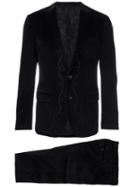 Etro Dinner Suit, Men's, Size: 46, Black, Silk/cotton/polyester/viscose