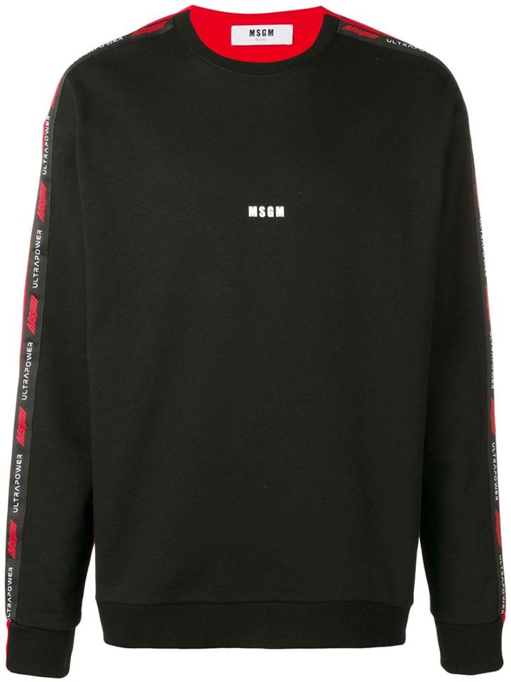 Msgm Bicolour Sweatshirt - Black