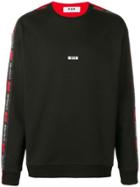 Msgm Bicolour Sweatshirt - Black