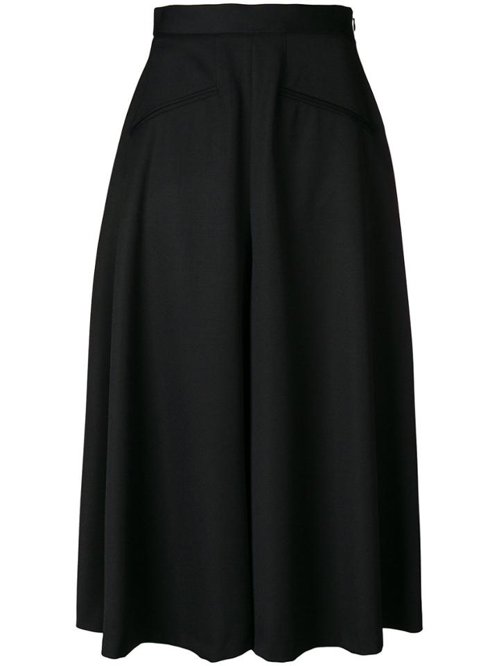 Alexander Mcqueen Flared Cropped Shorts - Black
