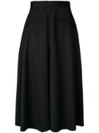 Alexander Mcqueen Flared Cropped Shorts - Black