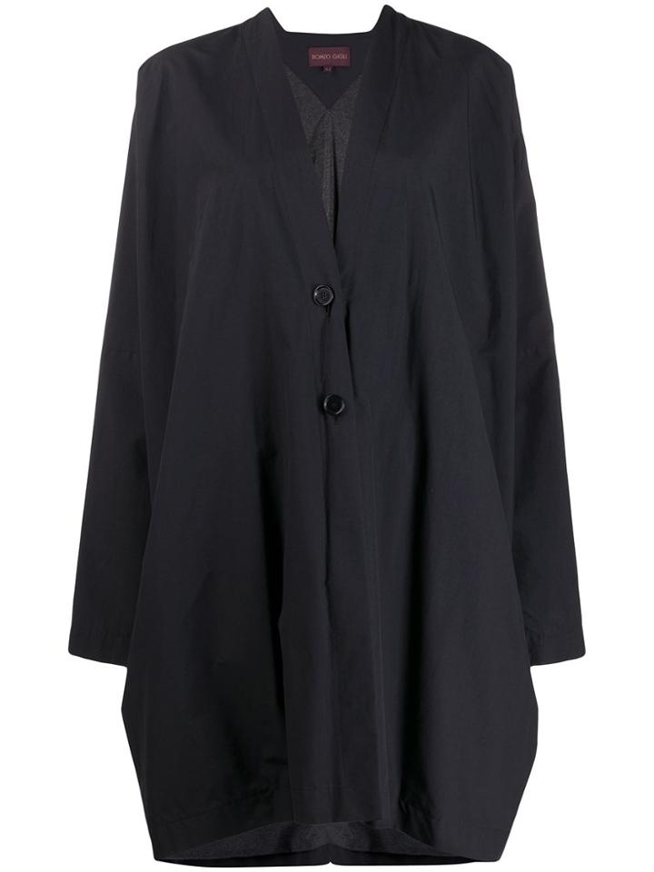 Romeo Gigli Pre-owned 1990s Knee-length Relaxed Coat - Black