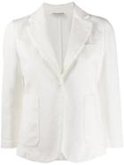 Kiltie Tailored Blazer Jacket - White