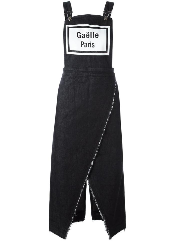 Gaelle Bonheur Denim Dungaree Dress, Women's, Size: 26, Blue, Cotton/spandex/elastane