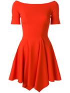 Plein Sud Jeanius Fitted Scoop Neck Dress - Red