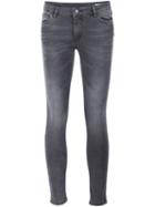 Anine Bing Skinny Jeans, Women's, Size: 26, Grey, Cotton/spandex/elastane