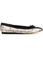 Chanel Vintage Logo Ballerinas - Black