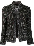 Chanel Vintage 2004's Coloured Threading Fitted Jacket - Black