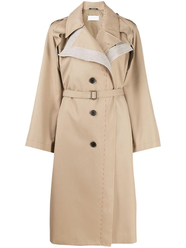 Maison Margiela Deconstructed Single-breasted Trench - Neutrals