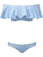 Lisa Marie Fernandez Flounce Bandeau Bikini
