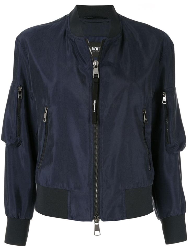 Neil Barrett Sleeve Pockets Bomber Jacket - Blue