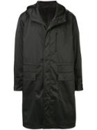 Knott Men Hooded Parka Coat - Black