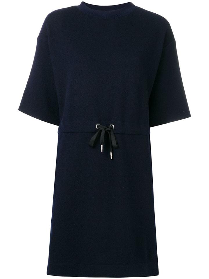 Dondup Drawstring T-shirt Dress - Blue