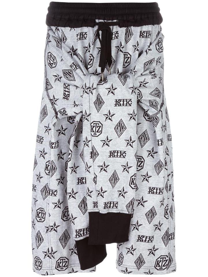 Ktz Monogram Tied Up Shorts, Men's, Size: Small, White, Cotton