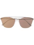 Prada Eyewear Oversized Sunglasses - Metallic