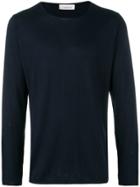 Laneus Long-sleeve Fitted Sweater - Blue