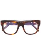 Pomellato Square Frame Glasses - Brown