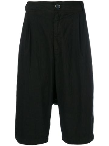 Primordial Is Primitive Drop Crotch Shorts - Black